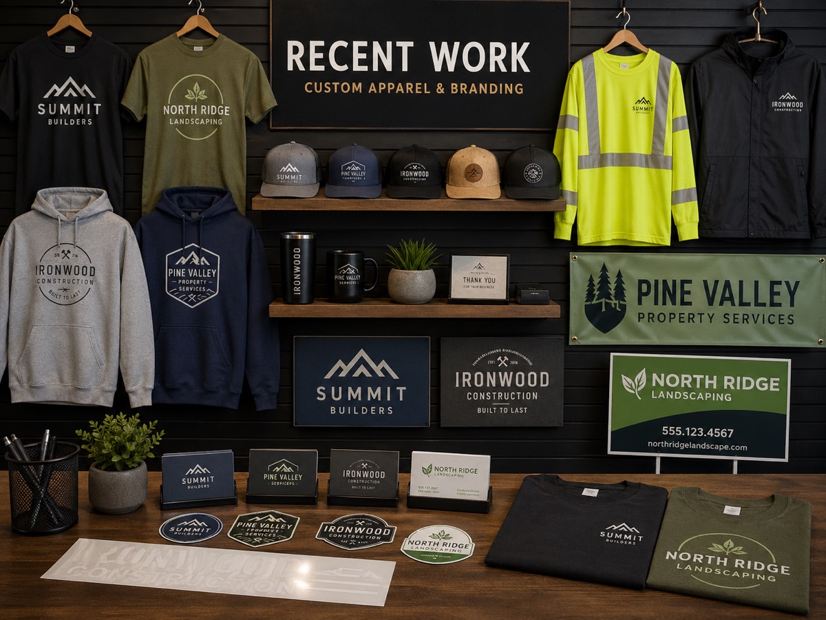 Recent Work Custom Apparel and Branding